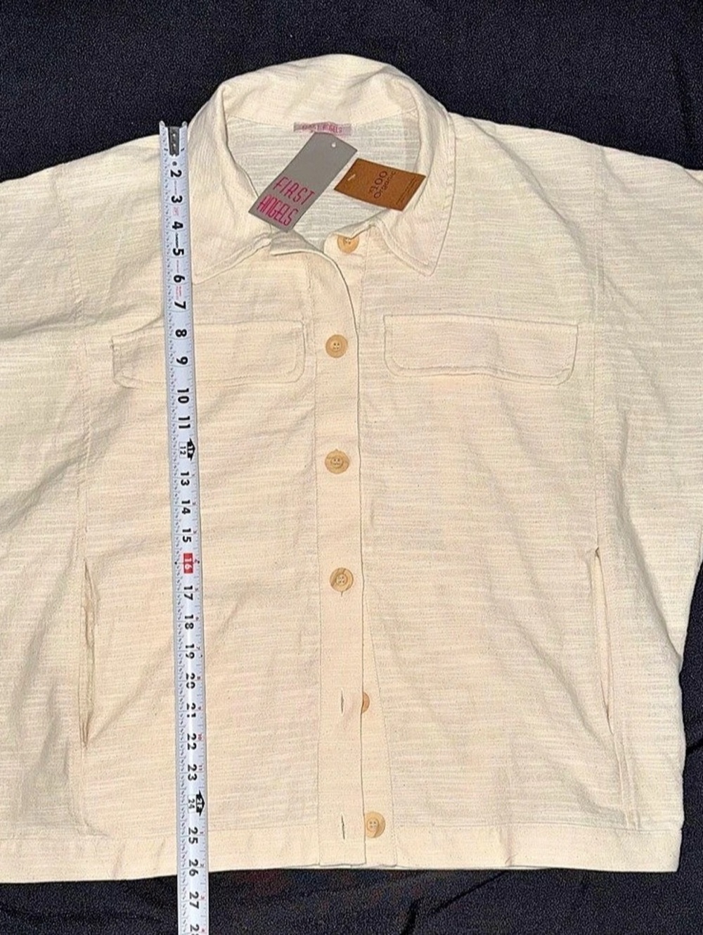 First Peoples Organic Cotton Utility Jacket Size